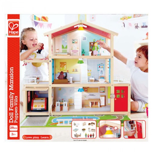 hape family mansion dolls house