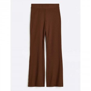 H&M Flared Ribbed Leggings - Dark Brown, 11-12yr