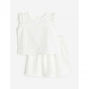 H&M 2-Piece Lace Set - White, 4-6yr