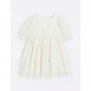 H&M Appliqued Tulle Dress - Natural White, 6-7yr