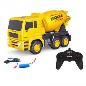 Huina1:18 6-Channel Remote Control Concrete Mixer Truck (Yellow)