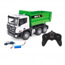 Huina 1: 18 1:18 Nine Channel Remote-Controlled Semi Alloy Dump Truck(Green)