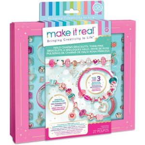 Make It Real Halo Charms Bracelets Think Pink