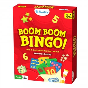 Skillmatics Boom Boom Bingo! Board Game - Numbers & Counting