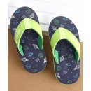 Cute Walk by Babyhug Flip Flops Space Print - Navy, Size EU 29