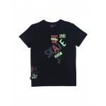 Gini & Jony T-Shirt Half Sleeves - Caviar Black, 12m