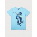 Gini & Jony T-Shirt Half Sleeves - Blue Radiance, 12m