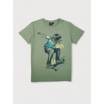 Gini & Jony T-Shirt Half Sleeves - Hedge Green, 12m