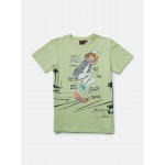 Gini & Jony T-Shirt Half Sleeves - Green Ash, 12m