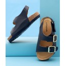 Pine Kids Open Toe Sandals - Black, Free Size