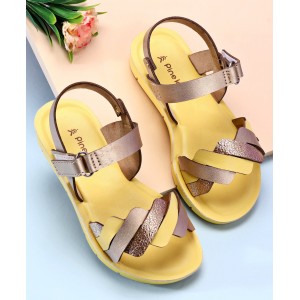 Pine Kids Sandals With Velcro Closure - Yellow, Size EU29