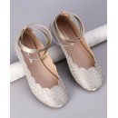 Pine Kids Shimmer Slip on Bellies - Rose Gold, Free Size