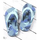 Pine Kids Abstract Print Flip Flops - Blue, Free Size