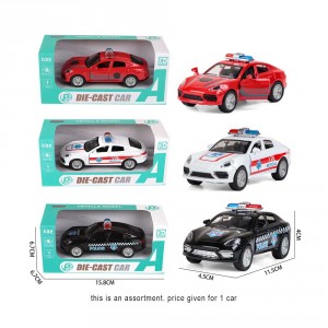 Waya 1: 32 Porsche Alloy Police Car Asst.